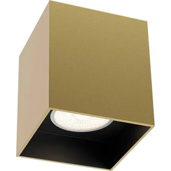 Bodové svítidlo Redo Stropní bodovka CORINTH hranatá, v.9,1cm Barva: Zlatá