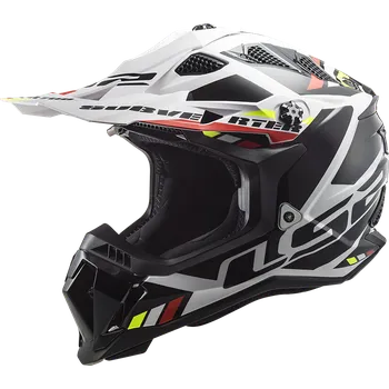 Helma na motorku Enduro helma LS2 MX700 SUBVERTER STOMP WHITE BLACK XS
