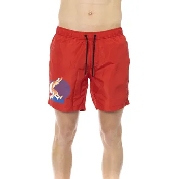 Pánské kraťasy Pánské kraťasy BKK1MBM12 Bikkembergs Beachwear Barva: Červená, Velikost: XL
