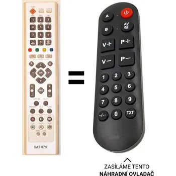 Dálkový ovladač Opensat X9000HDCI náhradní dálkový ovladač pro seniory.