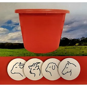 Krmivo pro hospodářské zvíře Melasovaný liz Profilick PROTECT pro skot, kozy, koně a lesní zvěř 22kg (CZ-BIO-002) - červený kbelík