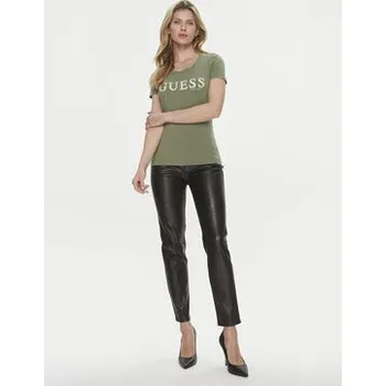 Guess T-Shirt Pony Hair W4RI45 J1314 Zelená Slim Fit S