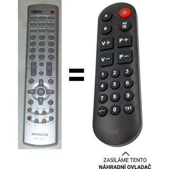 Hitachi HIT19L387E náhradní dálkový ovladač pro seniory