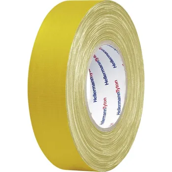 Lepicí páska HellermannTyton HTAPE-TEX-YE-19X10 712-00202 páska se skelným vláknem HelaTape Tex žlutá (d x š) 10 m x 19 mm 1 ks