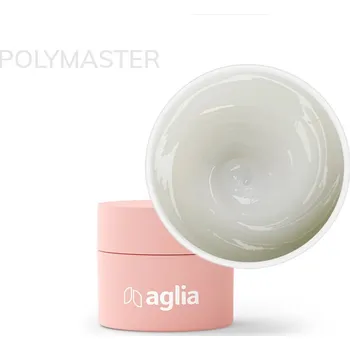 Lak na nehty Aglia POLYMASTER Milky White - 15 ml stavební UV polygel HEMA FREE