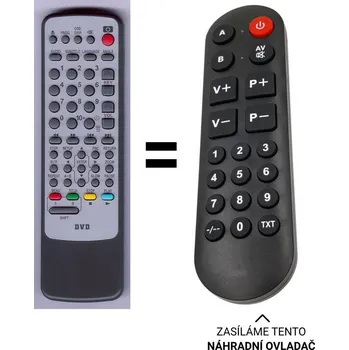 Dálkový ovladač SAMSUNG DVD-M105 náhradní dálkový ovladač pro seniory