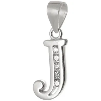 Přívěsek Stříbrný přívěšek s písmenem J 59888F