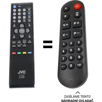 Dálkový ovladač JVC RM-C1223 náhradní dálkový ovladač pro seniory.