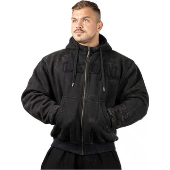 Pánská vesta LEGAL POWER Mikina Heavy Zip Devils Stonewashed Ottomix Fleece černá L
