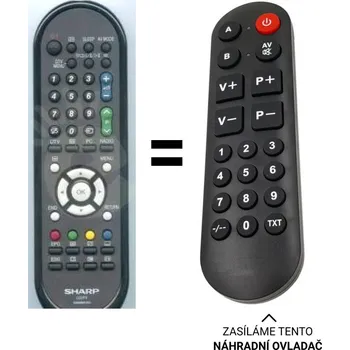 Sharp GA608WJSA náhradní dálkový ovladač pro seniory.