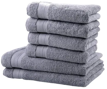 Mexico sada froté ručníků a osušek 2x 70 x 140, 4x 50 x 100 cm 6 ks šedá