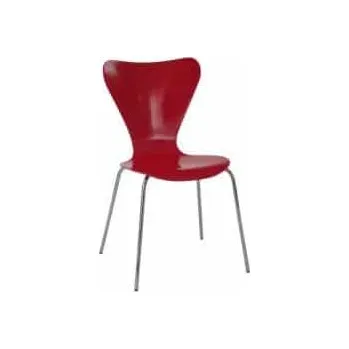 Jídelní židle Autronic Jídelní židle C-180-5 RED - červená - SLEVA 3% s kodem radost25