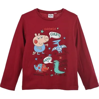 George Peppa Pig vínové chlapecké tričko Velikost: 104