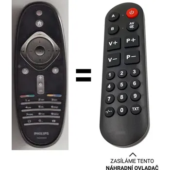 Dálkový ovladač Philips 313923819861 náhradní dálkový ovladač pro seniory