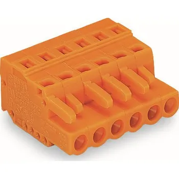 Elektronická součástka WAGO Konektor 231-304/102-000 1vodičový pružinový CAGE CLAMP® 2,5 mm², oranžová 231-304/102-000