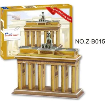 3D puzzle CLEVER&HAPPY 3D puzzle Braniborská brána 31 dílků 156816