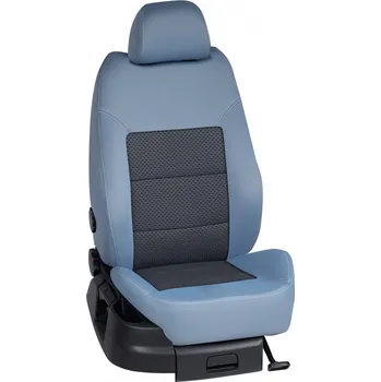 Potah sedadla Autopotahy Renault TRAFIC / od r.2014->, 2 dveře, 3 místa, KOMFORT > OR 0013 (OR 0013 / Světle modrý bok)