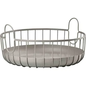 Zone Denmark Úložný kovový košík Inu Taupe 38x18 cm