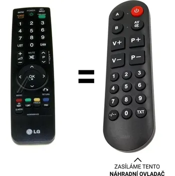 Dálkový ovladač LG AKB69680426 náhradní dálkový ovladač pro seniory