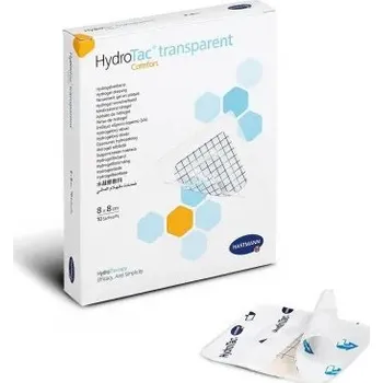 Náplast Krytí s hydrogelem HydroTac Transparent Comfort —10 ks, 8 x 8 cm