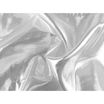 Dekorační látka Lamé stříbrná 1,5/1 m