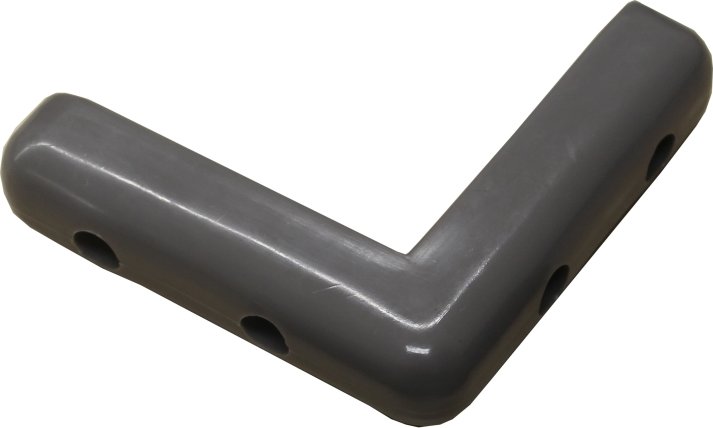 Rohový nárazník Trolley – PVC, šedá, 100×100×21 mm