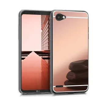 Zrcadlové pouzdro pro LG Q6 - růžová