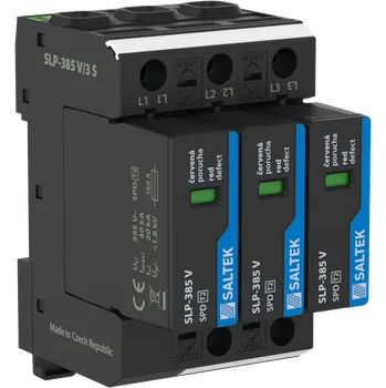 Přepěťová ochrana SALTEK Ochrana SLP-385 V/3 S přepětí vhodná pro 3-fázový systém TN 120kA A02633