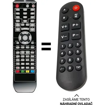 Dálkový ovladač Technika LCD 24-644 náhradní dálkový ovladač pro seniory.