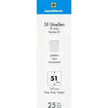 Obal pro sběratelský předmět Hawidky, pásky 217 x 51 mm, 25 ks průhledné