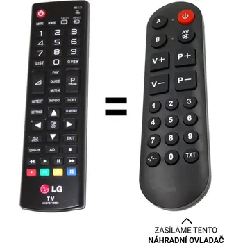 Dálkový ovladač LG32LB550U-ZA náhradní dálkový ovladač pro seniory.