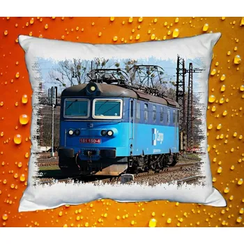 Dekorativní polštářek Polštářek s lokomotivou 181 150-4 (vlak / lokomotiva / železnice )