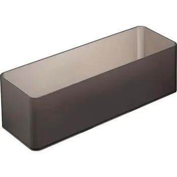 Úložný box Yamazaki Stohovatelné organizéry Tower 3647, vel. L/hluboké/tmavé, 2 ks