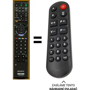 Dálkový ovladač Sony RMF-ED001 náhradní dálkový ovladač pro seniory pro KDL-52EX1, KDL52EX1