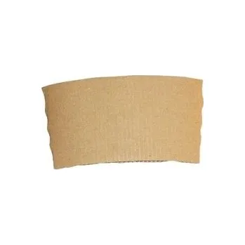 Jednorázové nádobí Převlek papírový hnědý na kelímek 300-500ml/ 100ks