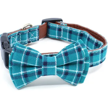 Obojek pro psa Vsepropejska Luky obojek s motýlkem | 24 - 55 cm Barva: Zelená, Obvod krku: 30 - 46 cm, Šířka: 2 cm