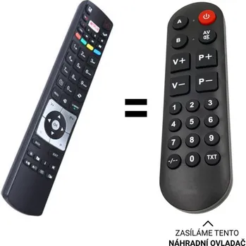Dálkový ovladač Hyundai FLR43TS511, FLR48TS511SMART náhradní dálkový ovladač pro seniory