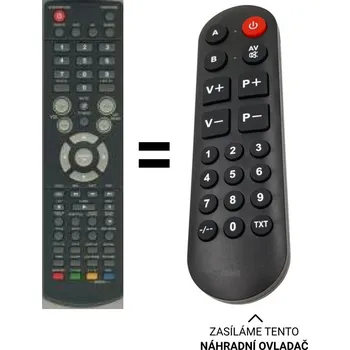 Dálkový ovladač Venturer 043-A55656W170 náhradní dálkový ovladač pro seniory.