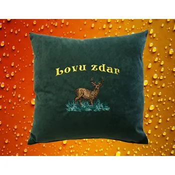 Dekorativní polštářek Polštářek pro myslivce JELEN č. 40