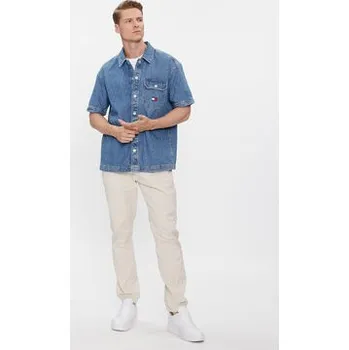 Pánská košile Tommy Jeans džínová košile DM0DM18957 Modrá Regular Fit M