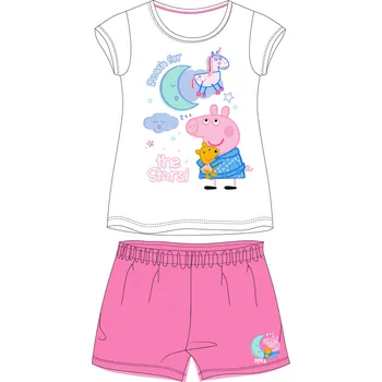 Dívčí pyžamo Prasátko Pepa - licence Dívčí pyžamo - Prasátko Peppa 5204831, bílá / růžová Barva: Bílá, Velikost: 116