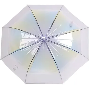 Deštník Dámský / dívčí průhledný vystřelovací deštník - 3 zelená