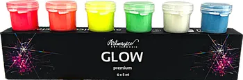 Vodová barva Artmagico Glow Premium 6x 5 ml neonové
