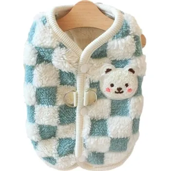 Obleček pro psa Bunda pro malého psa - modrý,L