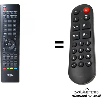 XORO HTL 2235HD, HTL2235HD náhradní dálkový ovladač pro seniory