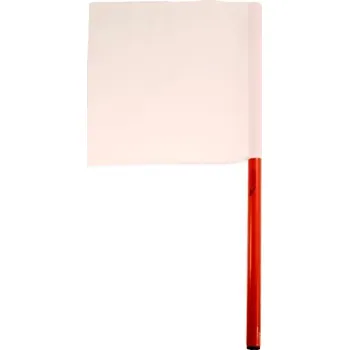 Vlajka Polanik Bílá vlajka ze syntetické tkaniny - lakovaná hliníková trubka OFW-60