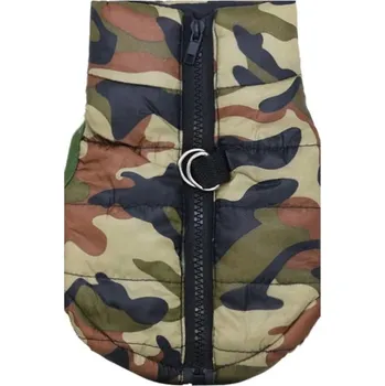 Obleček pro psa Nepromokavý obleček pro malé psy v maskáčovém vzoru - Zelená Camo,XS