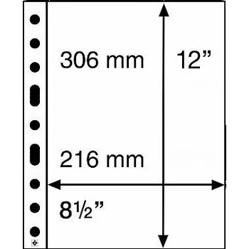Poštovní známka Leuchtturm Grande albové listy SH 1 (bal. 50 ks)
