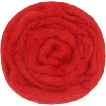 Příze Příze Kece, vlna na plstění, 73082, červená