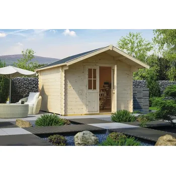Zahradní stavba Dřevěný zahradní domek SKAN HOLZ Faro 3 přírodní 300 x 300 cm